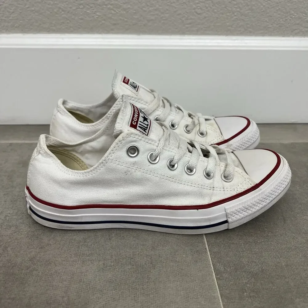 Converse Chuck Taylor All Star Mens 6/Womens 8 White Low Top Casual Shoes